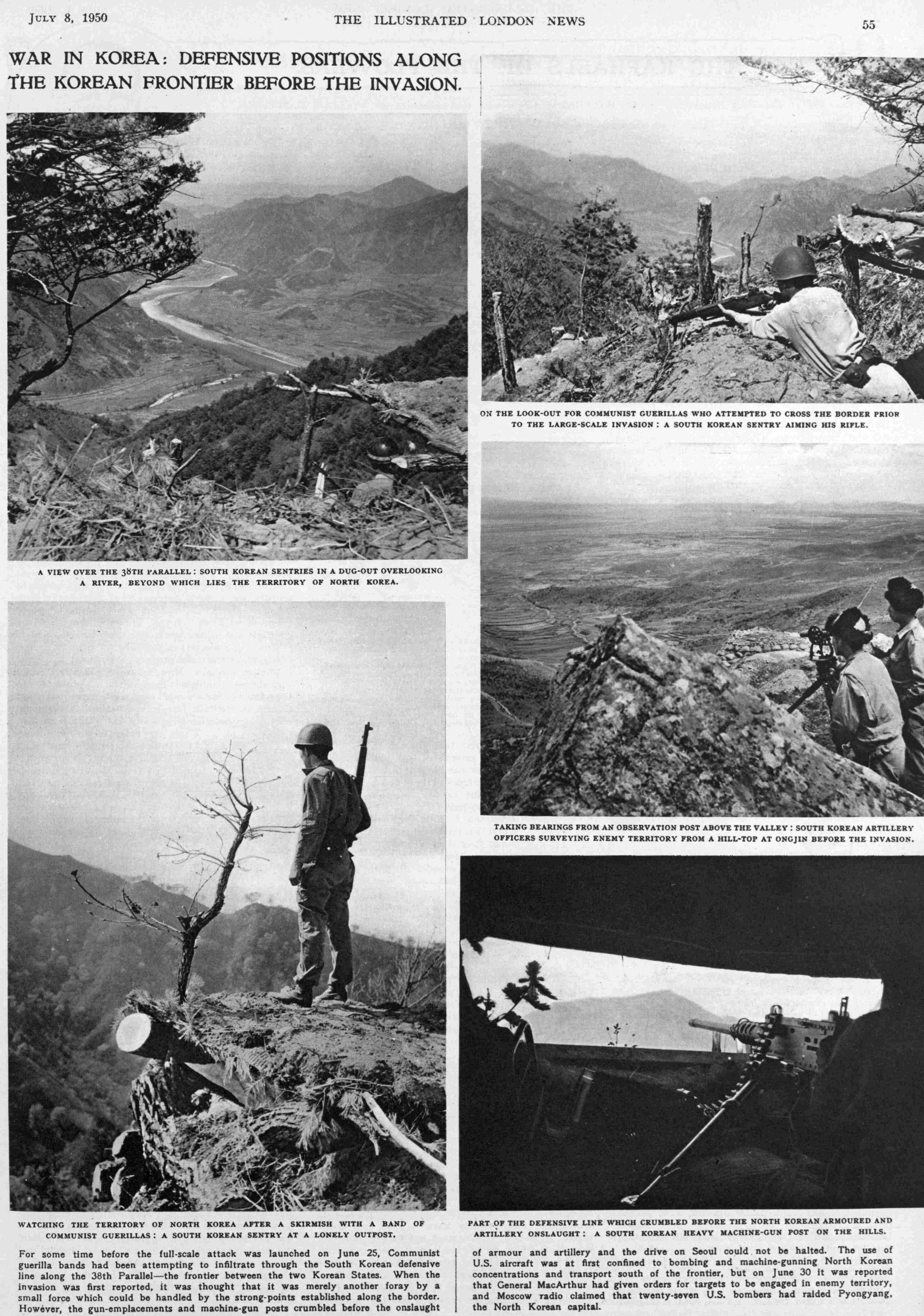 Korea defensive positions